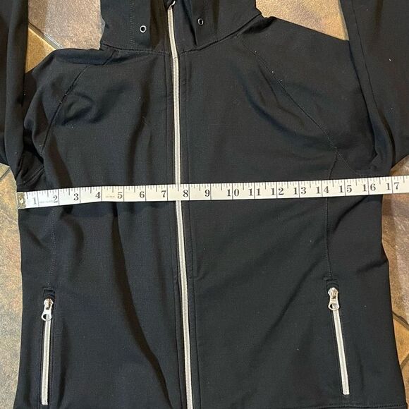 Lands End Women’s Black Hoodie Jacket Full Zip Up Small - Picture 4 of 13